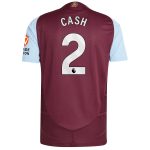 Aston Villa Jerseys - Official aston villa adidas home authentic shirt 2024-25 with cash 2 printing Collection for AVFC Fans