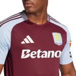 Aston Villa Jerseys - Official aston villa adidas home authentic shirt 2024-25 with custom printing Collection for AVFC Fans