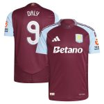 Aston Villa Jerseys - Official aston villa adidas home authentic shirt 2024-25 with daly 9 cup printing Collection for AVFC Fans