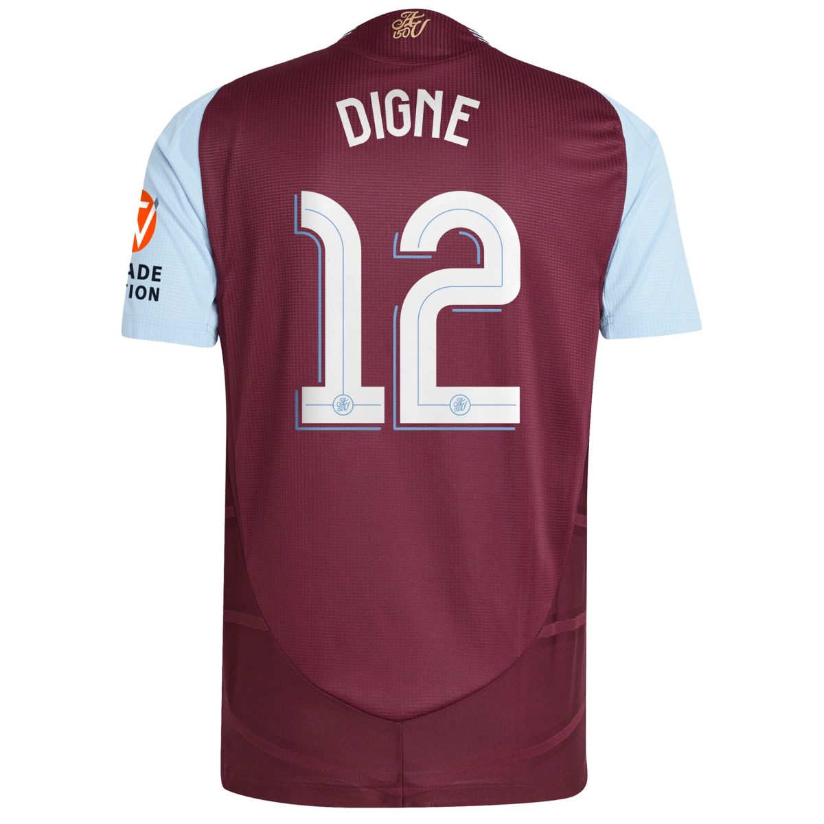 Aston Villa Jerseys - Official aston villa adidas home authentic shirt 2024-25 with digne 12 cup printing Collection for AVFC Fans