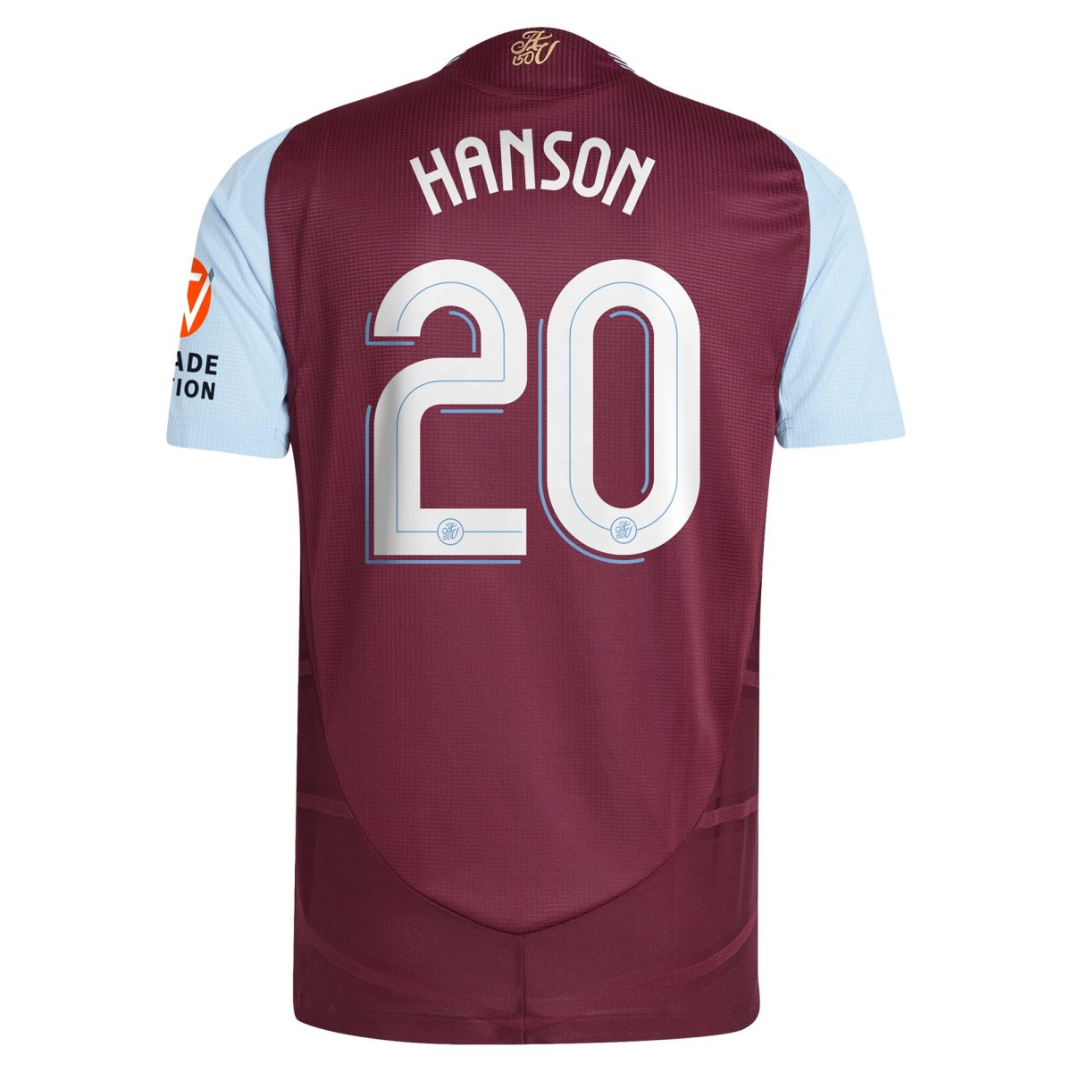 Aston Villa Jerseys - Official aston villa adidas home authentic shirt 2024-25 with hanson 20 cup printing Collection for AVFC Fans