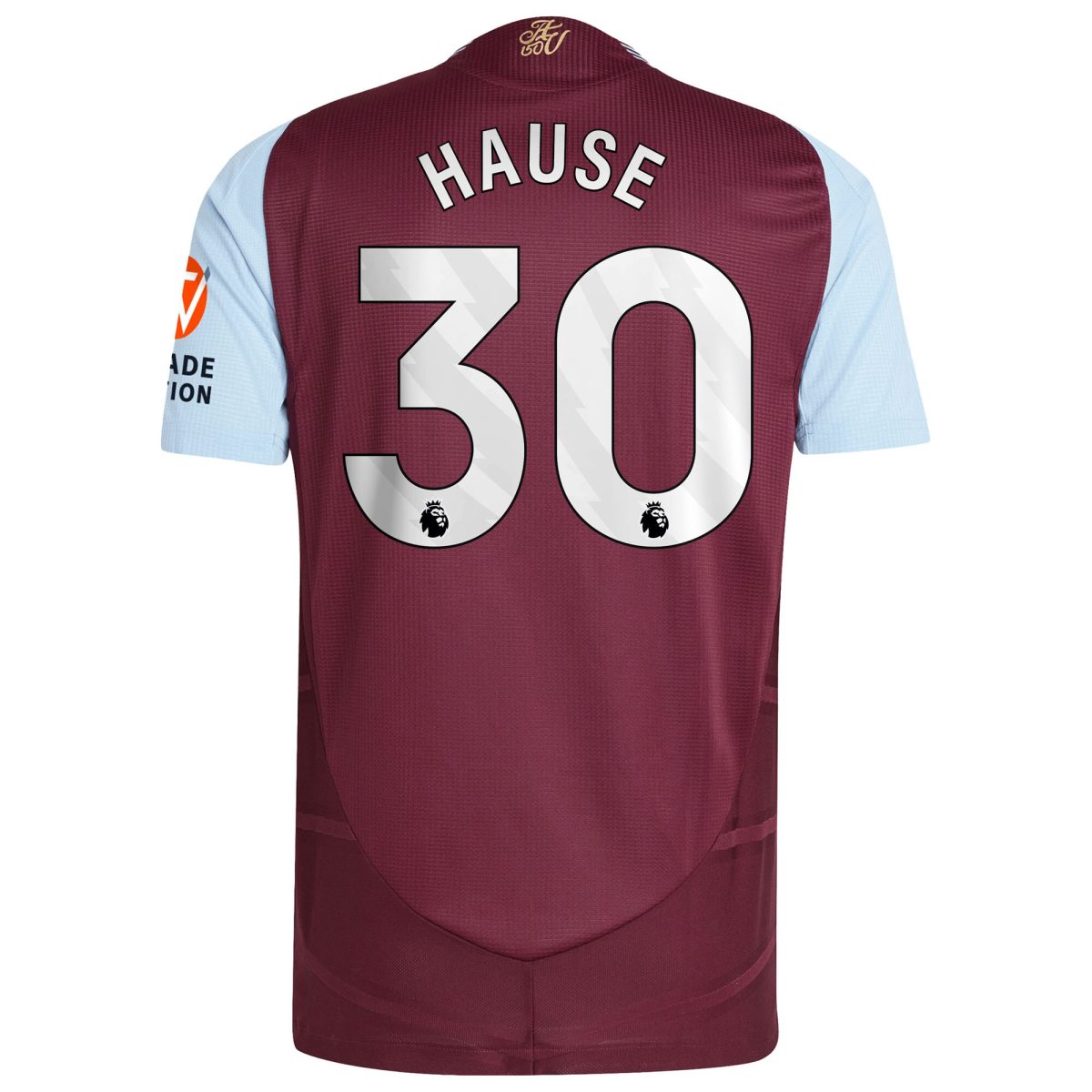 Aston Villa Jerseys - Official aston villa adidas home authentic shirt 2024-25 with hause 30 printing Collection for AVFC Fans
