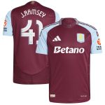 Aston Villa Jerseys - Official aston villa adidas home authentic shirt 2024-25 with j. ramsey 41 cup printing Collection for AVFC Fans