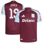 Aston Villa Jerseys - Official aston villa adidas home authentic shirt 2024-25 with jaden 19 cup printing Collection for AVFC Fans