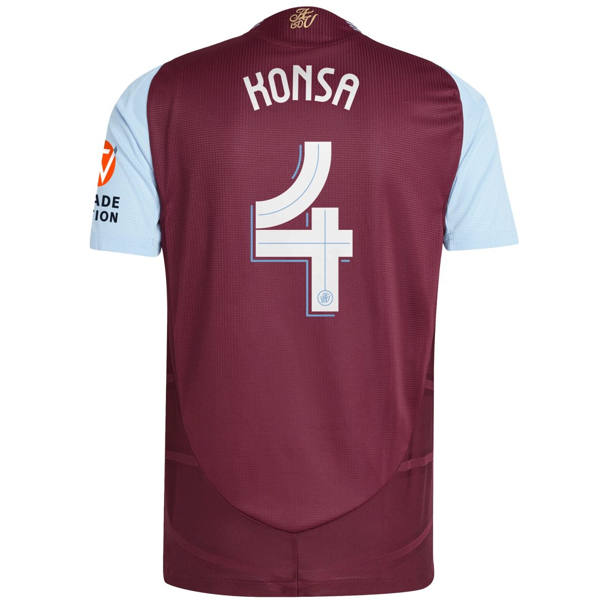 Aston Villa Jerseys - Official aston villa adidas home authentic shirt 2024-25 with konsa 4 cup printing Collection for AVFC Fans