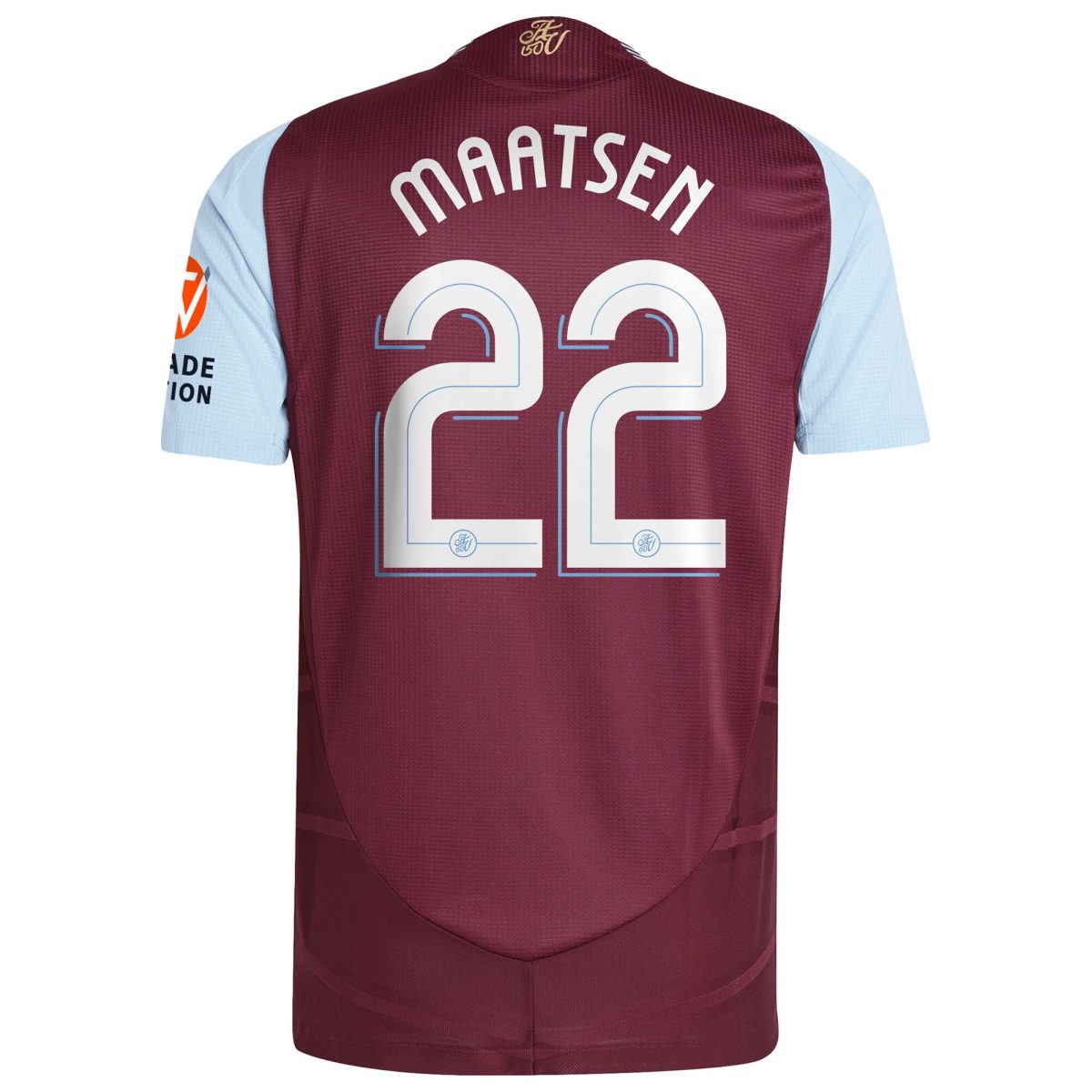 Aston Villa Jerseys - Official aston villa adidas home authentic shirt 2024-25 with maatsen 22 cup printing Collection for AVFC Fans