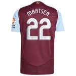 Aston Villa Jerseys - Official aston villa adidas home authentic shirt 2024-25 with maatsen 22 cup printing Collection for AVFC Fans