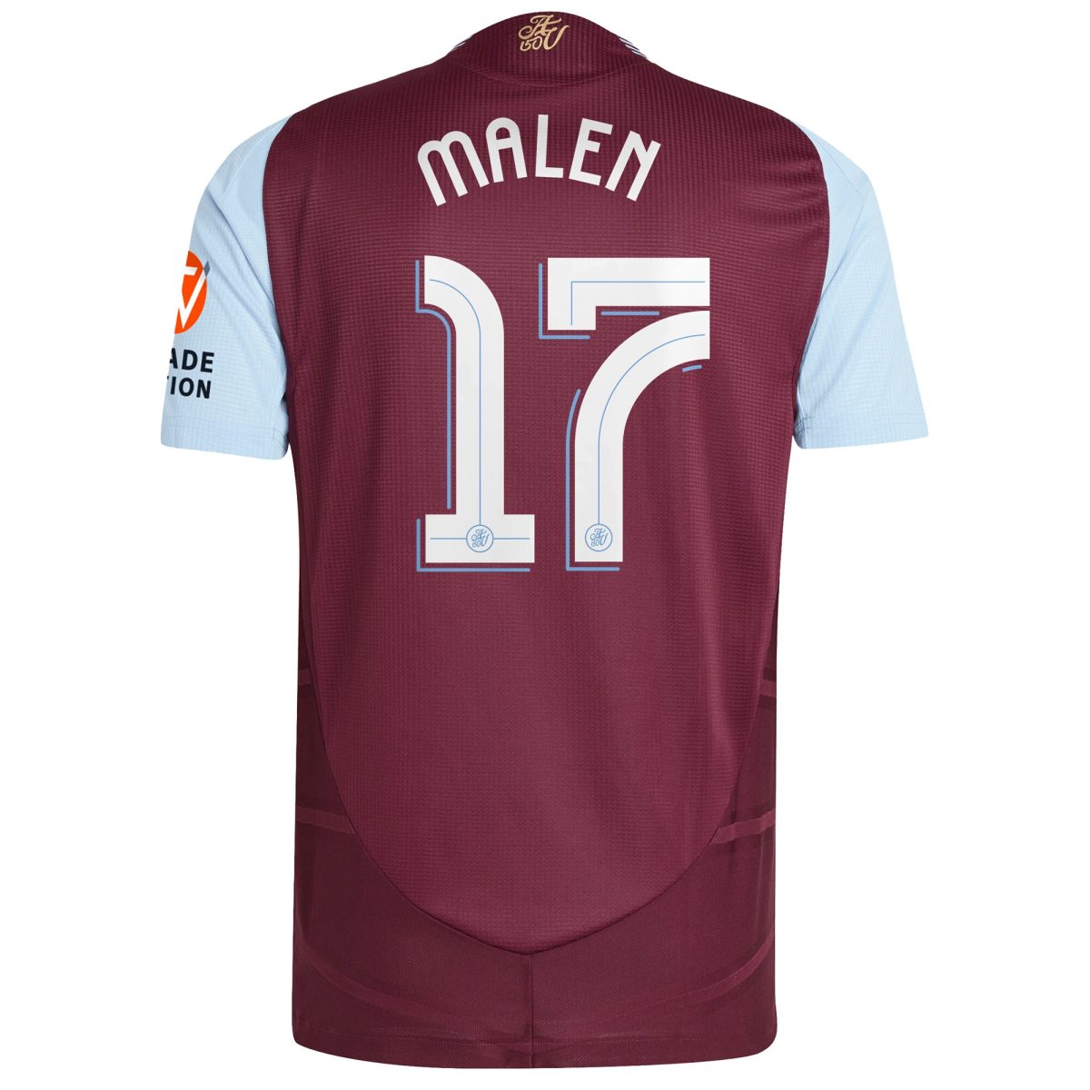 Aston Villa Jerseys - Official aston villa adidas home authentic shirt 2024-25 with malen 17 cup printing Collection for AVFC Fans