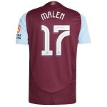 Aston Villa Jerseys - Official aston villa adidas home authentic shirt 2024-25 with malen 17 cup printing Collection for AVFC Fans