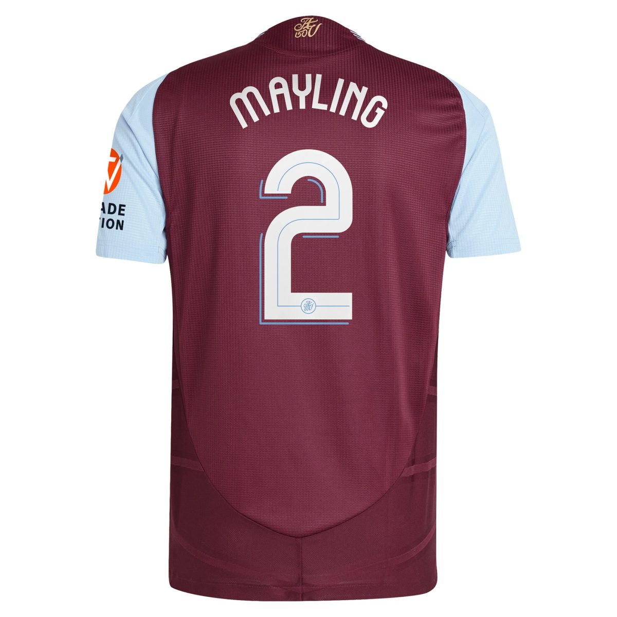 Aston Villa Jerseys - Official aston villa adidas home authentic shirt 2024-25 with mayling 2 cup printing Collection for AVFC Fans