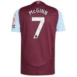 Aston Villa Jerseys - Official aston villa adidas home authentic shirt 2024-25 with mcginn 7 printing Collection for AVFC Fans