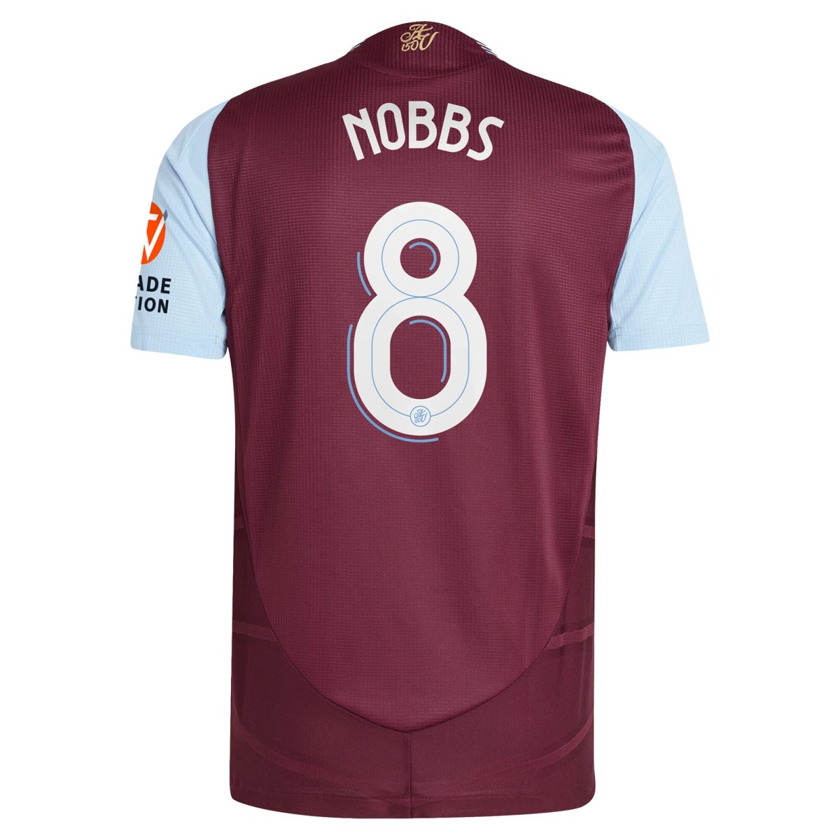Aston Villa Jerseys - Official aston villa adidas home authentic shirt 2024-25 with nobbs 8 cup printing Collection for AVFC Fans