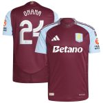 Aston Villa Jerseys - Official aston villa adidas home authentic shirt 2024-25 with onana 24 cup printing Collection for AVFC Fans