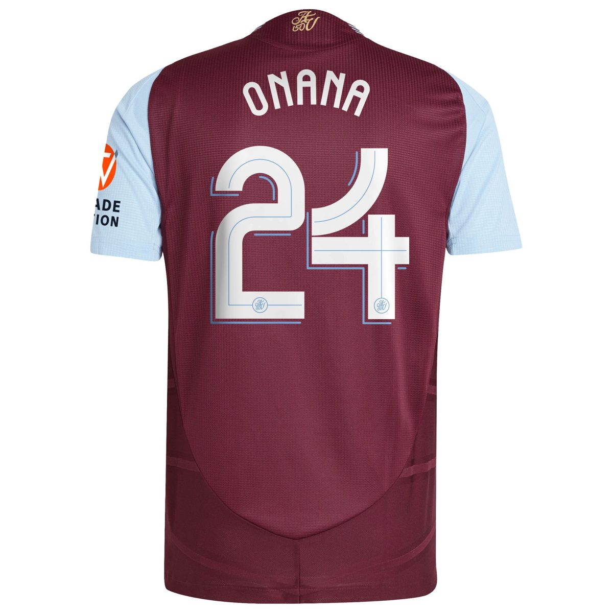 Aston Villa Jerseys - Official aston villa adidas home authentic shirt 2024-25 with onana 24 cup printing Collection for AVFC Fans