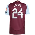 Aston Villa Jerseys - Official aston villa adidas home authentic shirt 2024-25 with onana 24 cup printing Collection for AVFC Fans