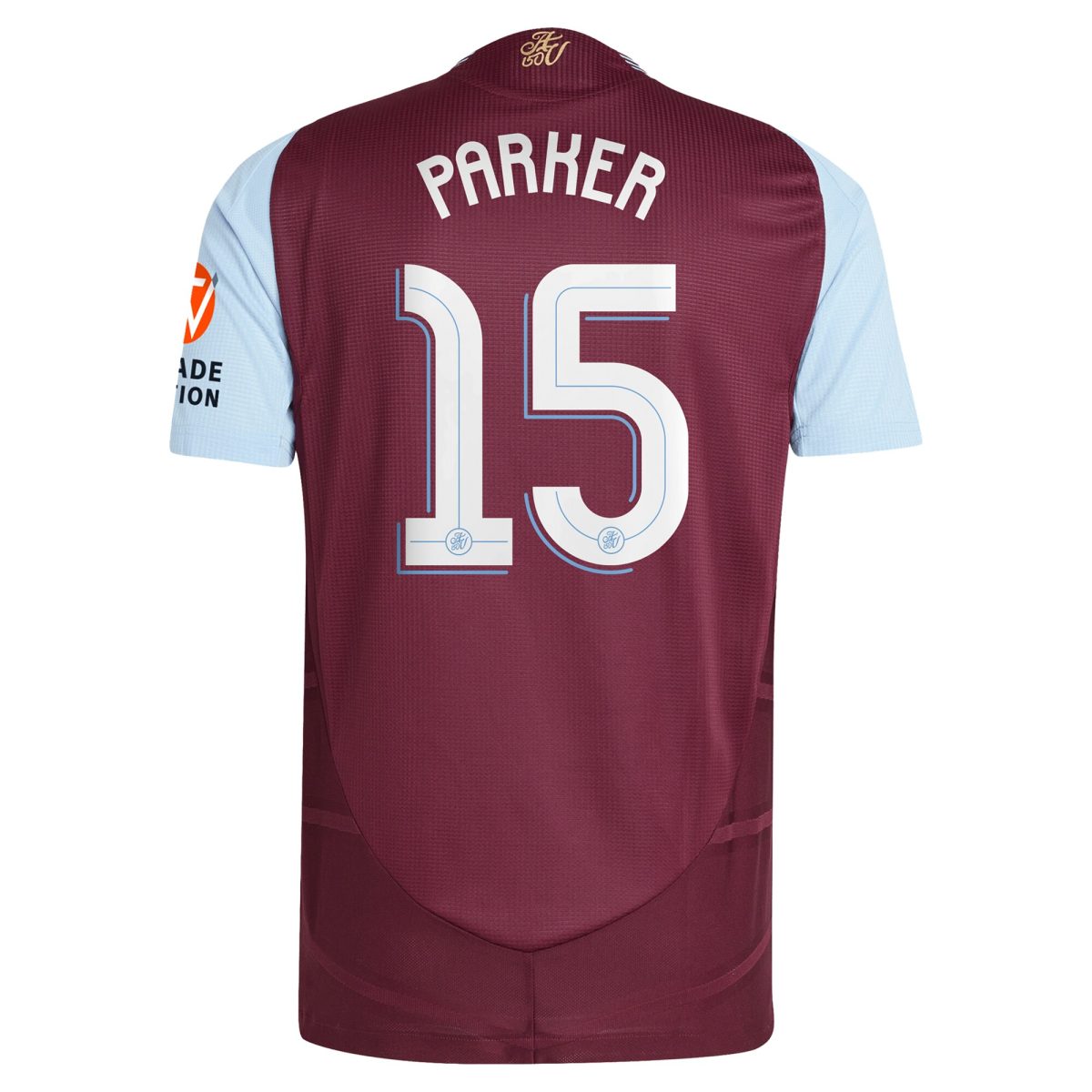 Aston Villa Jerseys - Official aston villa adidas home authentic shirt 2024-25 with parker 15 cup printing Collection for AVFC Fans