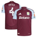 Aston Villa Jerseys - Official aston villa adidas home authentic shirt 2024-25 with patten 4 cup printing Collection for AVFC Fans