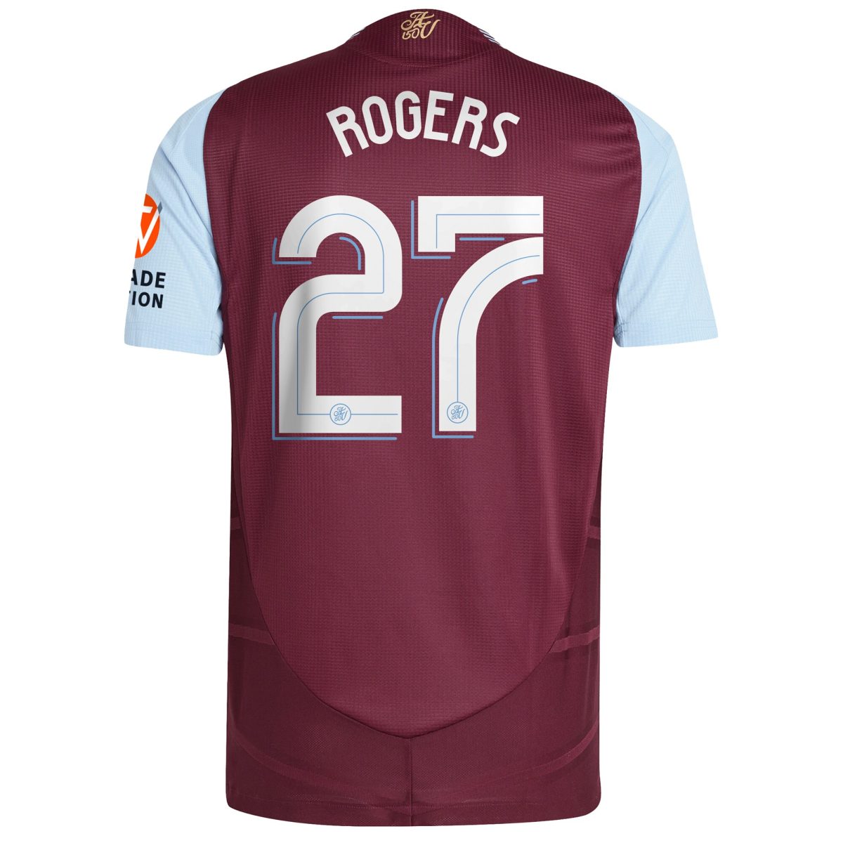 Aston Villa Jerseys - Official aston villa adidas home authentic shirt 2024-25 with rogers 27 cup printing Collection for AVFC Fans