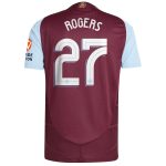 Aston Villa Jerseys - Official aston villa adidas home authentic shirt 2024-25 with rogers 27 cup printing Collection for AVFC Fans