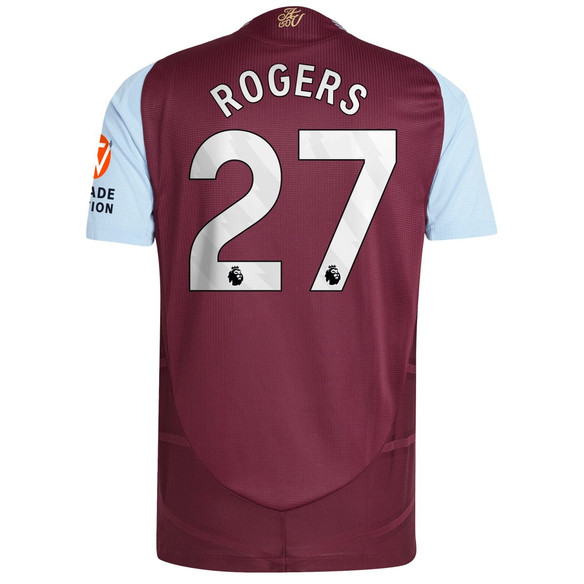 Aston Villa Jerseys - Official aston villa adidas home authentic shirt 2024-25 with rogers 27 printing Collection for AVFC Fans