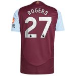 Aston Villa Jerseys - Official aston villa adidas home authentic shirt 2024-25 with rogers 27 printing Collection for AVFC Fans