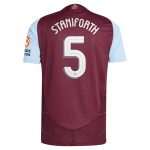 Aston Villa Jerseys - Official aston villa adidas home authentic shirt 2024-25 with staniforth 5 cup printing Collection for AVFC Fans