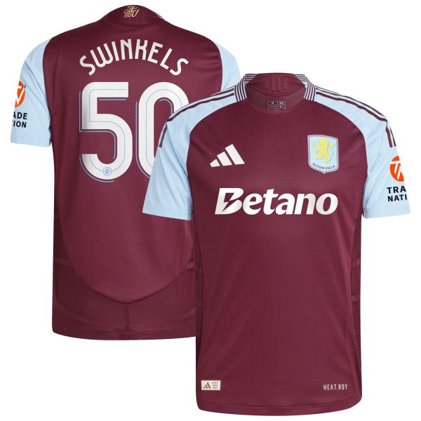 Aston Villa Jerseys - Official aston villa adidas home authentic shirt 2024-25 with swinkels 50 cup printing Collection for AVFC Fans