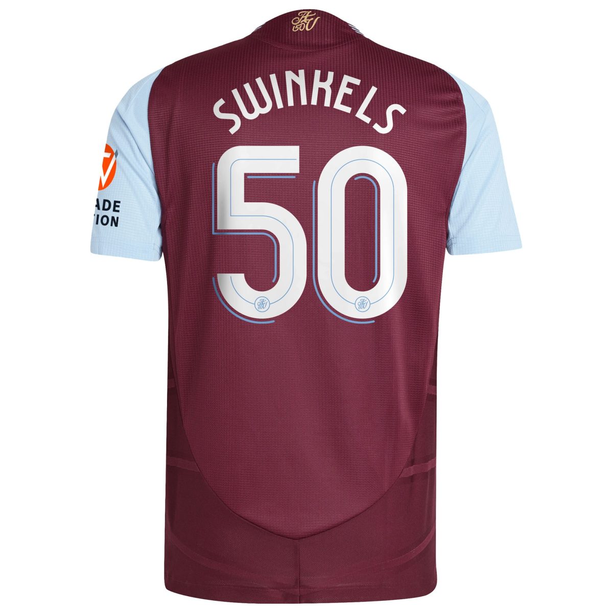 Aston Villa Jerseys - Official aston villa adidas home authentic shirt 2024-25 with swinkels 50 cup printing Collection for AVFC Fans