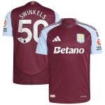 Aston Villa Jerseys - Official aston villa adidas home authentic shirt 2024-25 with swinkels 50 printing Collection for AVFC Fans