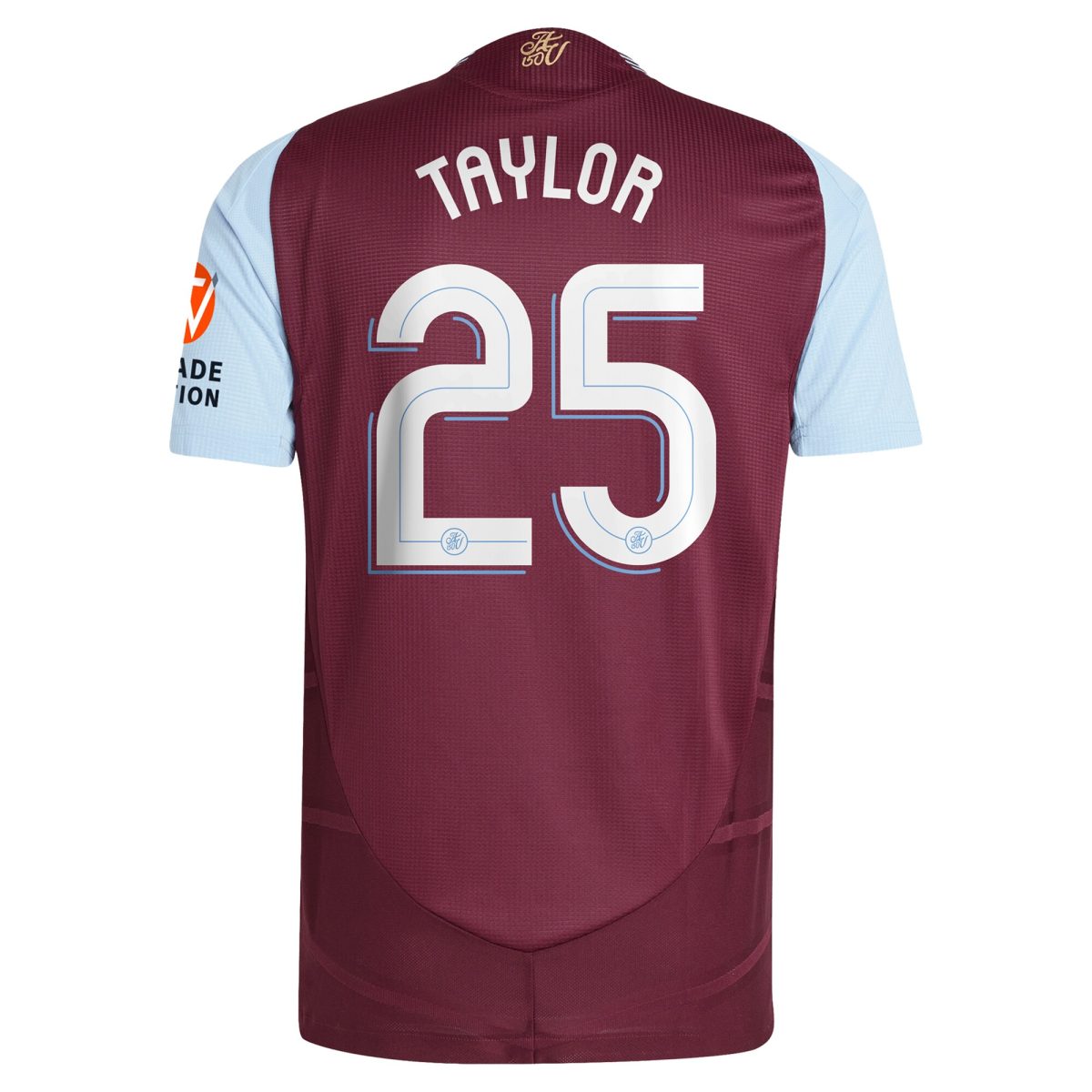 Aston Villa Jerseys - Official aston villa adidas home authentic shirt 2024-25 with taylor 25 cup printing Collection for AVFC Fans