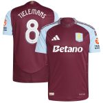 Aston Villa Jerseys - Official aston villa adidas home authentic shirt 2024-25 with tielemans 8 cup printing Collection for AVFC Fans