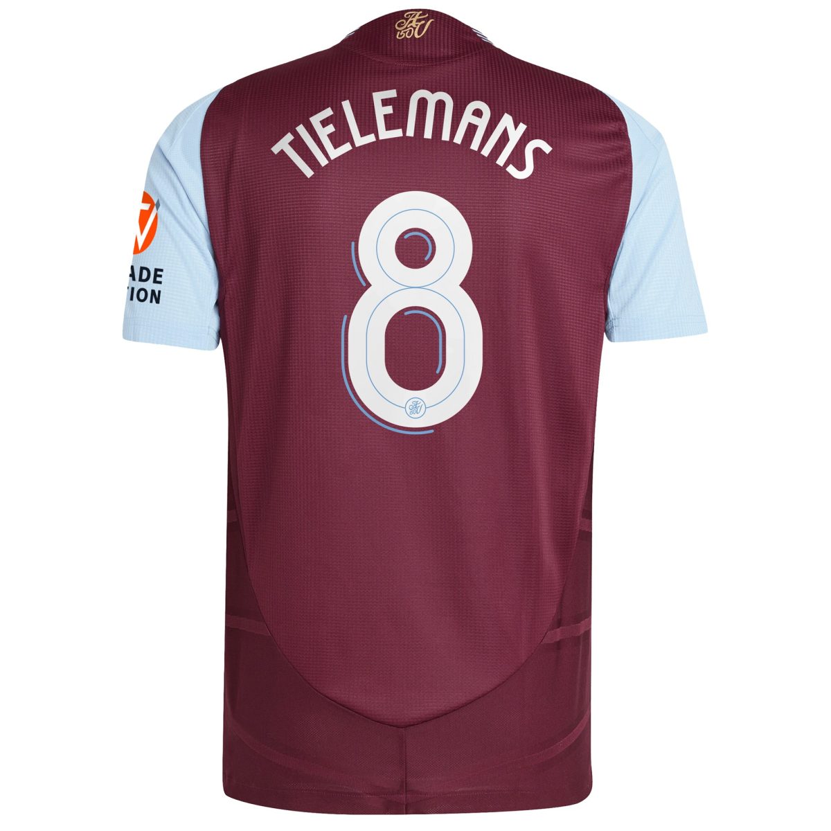 Aston Villa Jerseys - Official aston villa adidas home authentic shirt 2024-25 with tielemans 8 cup printing Collection for AVFC Fans