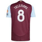Aston Villa Jerseys - Official aston villa adidas home authentic shirt 2024-25 with tielemans 8 cup printing Collection for AVFC Fans