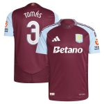 Aston Villa Jerseys - Official aston villa adidas home authentic shirt 2024-25 with tomás 3 cup printing Collection for AVFC Fans