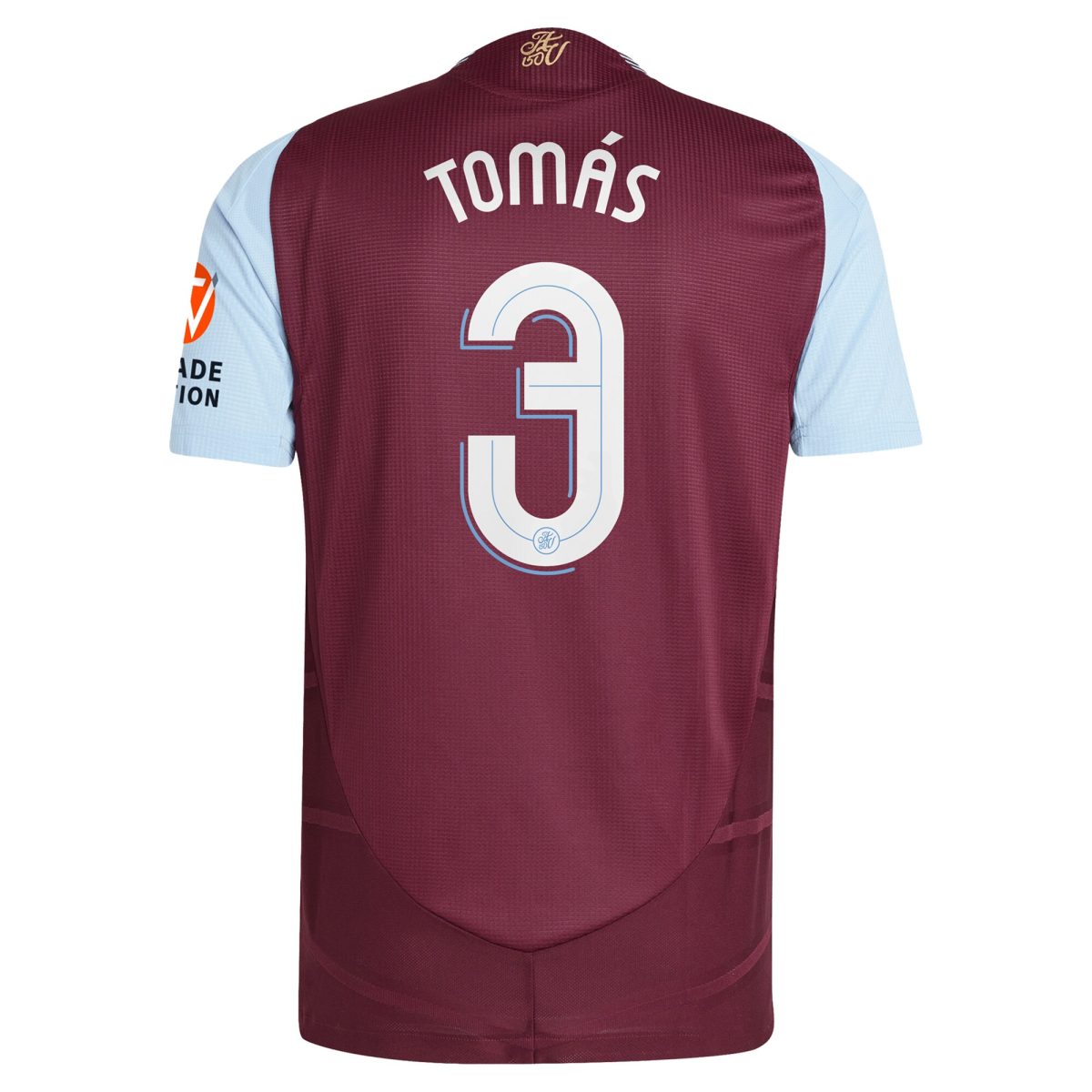 Aston Villa Jerseys - Official aston villa adidas home authentic shirt 2024-25 with tomás 3 cup printing Collection for AVFC Fans