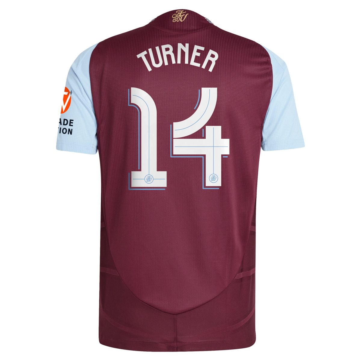 Aston Villa Jerseys - Official aston villa adidas home authentic shirt 2024-25 with turner 14 cup printing Collection for AVFC Fans