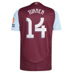 Aston Villa Jerseys - Official aston villa adidas home authentic shirt 2024-25 with turner 14 cup printing Collection for AVFC Fans