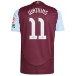 Aston Villa Jerseys - Official aston villa adidas home authentic shirt 2024-25 with watkins 11 cup printing Collection for AVFC Fans