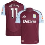 Aston Villa Jerseys - Official aston villa adidas home authentic shirt 2024-25 with watkins 11 printing Collection for AVFC Fans