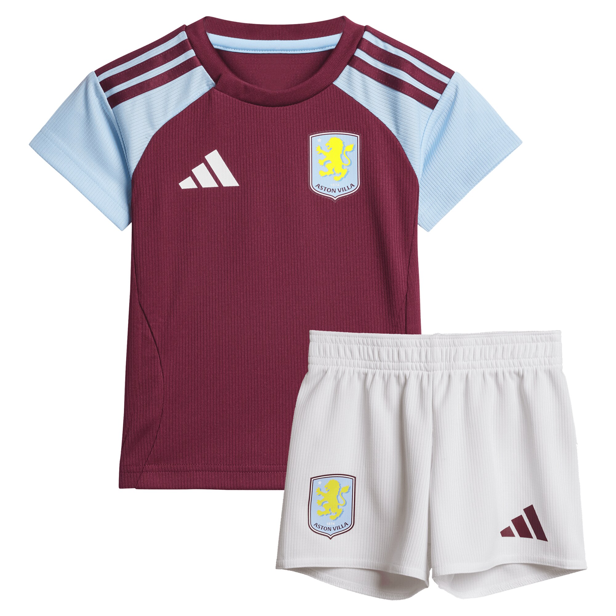 Aston Villa Jerseys - Official aston villa adidas home baby kit 2024-25 with a.garcía 16 printing Collection for AVFC Fans
