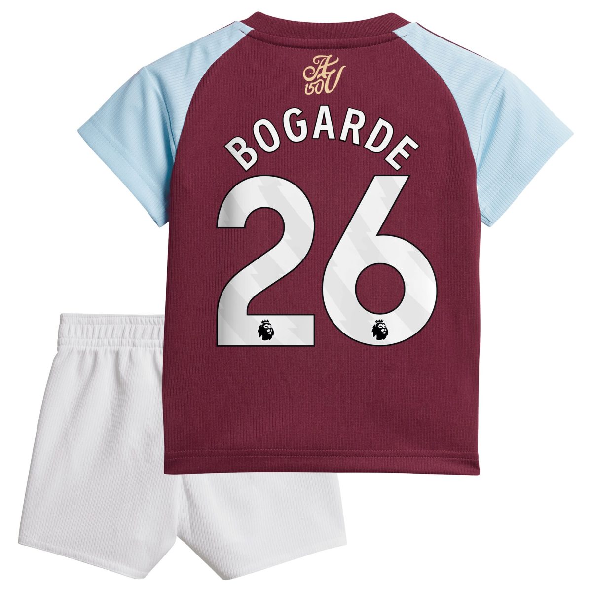 Aston Villa Jerseys - Official aston villa adidas home baby kit 2024-25 with bogarde 26 printing Collection for AVFC Fans