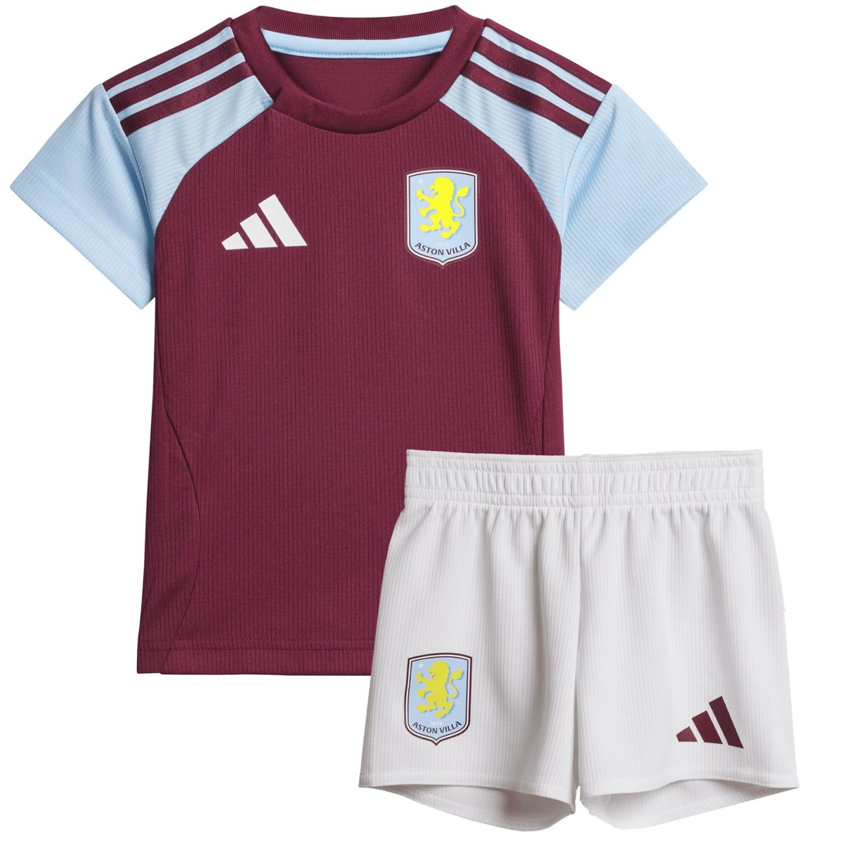 Aston Villa Jerseys - Official aston villa adidas home baby kit 2024-25 with custom printing Collection for AVFC Fans