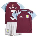 Aston Villa Jerseys - Official aston villa adidas home baby kit 2024-25 with disasi 3 printing Collection for AVFC Fans