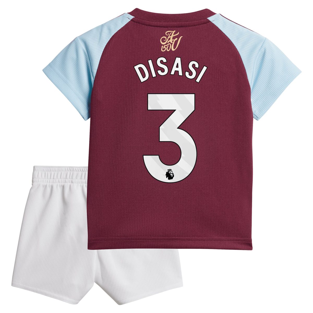 Aston Villa Jerseys - Official aston villa adidas home baby kit 2024-25 with disasi 3 printing Collection for AVFC Fans