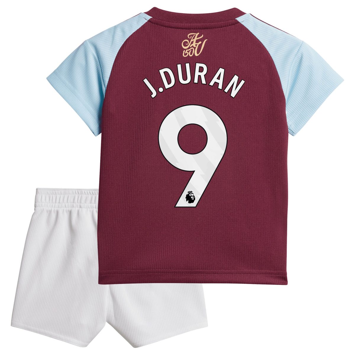 Aston Villa Jerseys - Official aston villa adidas home baby kit 2024-25 with j.duran 9 printing Collection for AVFC Fans