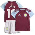 Aston Villa Jerseys - Official aston villa adidas home baby kit 2024-25 with jaden 19 printing Collection for AVFC Fans