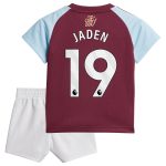 Aston Villa Jerseys - Official aston villa adidas home baby kit 2024-25 with jaden 19 printing Collection for AVFC Fans