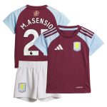 Aston Villa Jerseys - Official aston villa adidas home baby kit 2024-25 with m.asensio 21 printing Collection for AVFC Fans