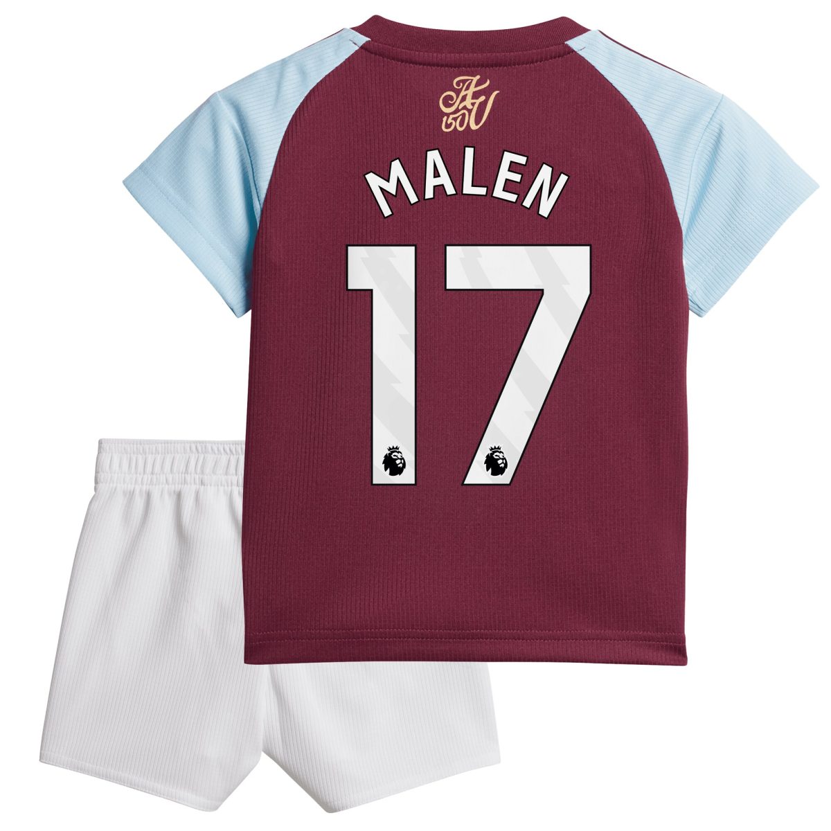 Aston Villa Jerseys - Official aston villa adidas home baby kit 2024-25 with malen 17 printing Collection for AVFC Fans
