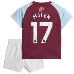 Aston Villa Jerseys - Official aston villa adidas home baby kit 2024-25 with malen 17 printing Collection for AVFC Fans